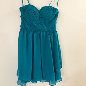Hailey Logan by Adrianna Papell Dark Teal Prom Dress Various Sizes New W/Tag